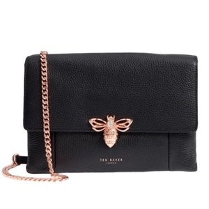 Ted Baker Black Bee Embellished Crossbody Bag